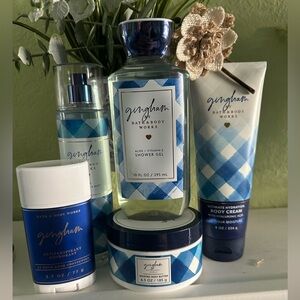 Bath & Body Works Gingham (5) Pc Set